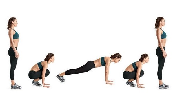 ท่า Jump up Burpee
